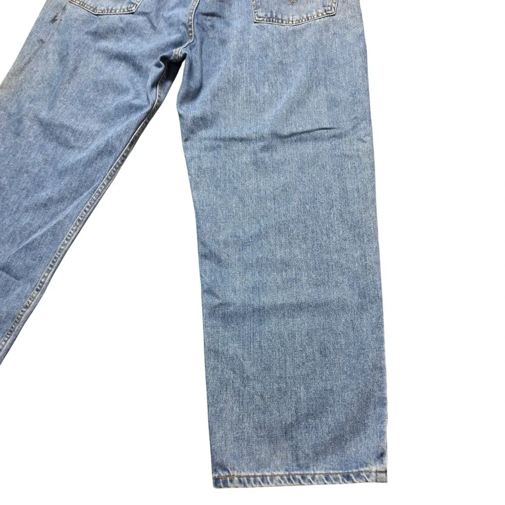 Baggy Distressed Skater Relaxed Fit 550 Denim Jeans Mens 45x29 Blue Levis